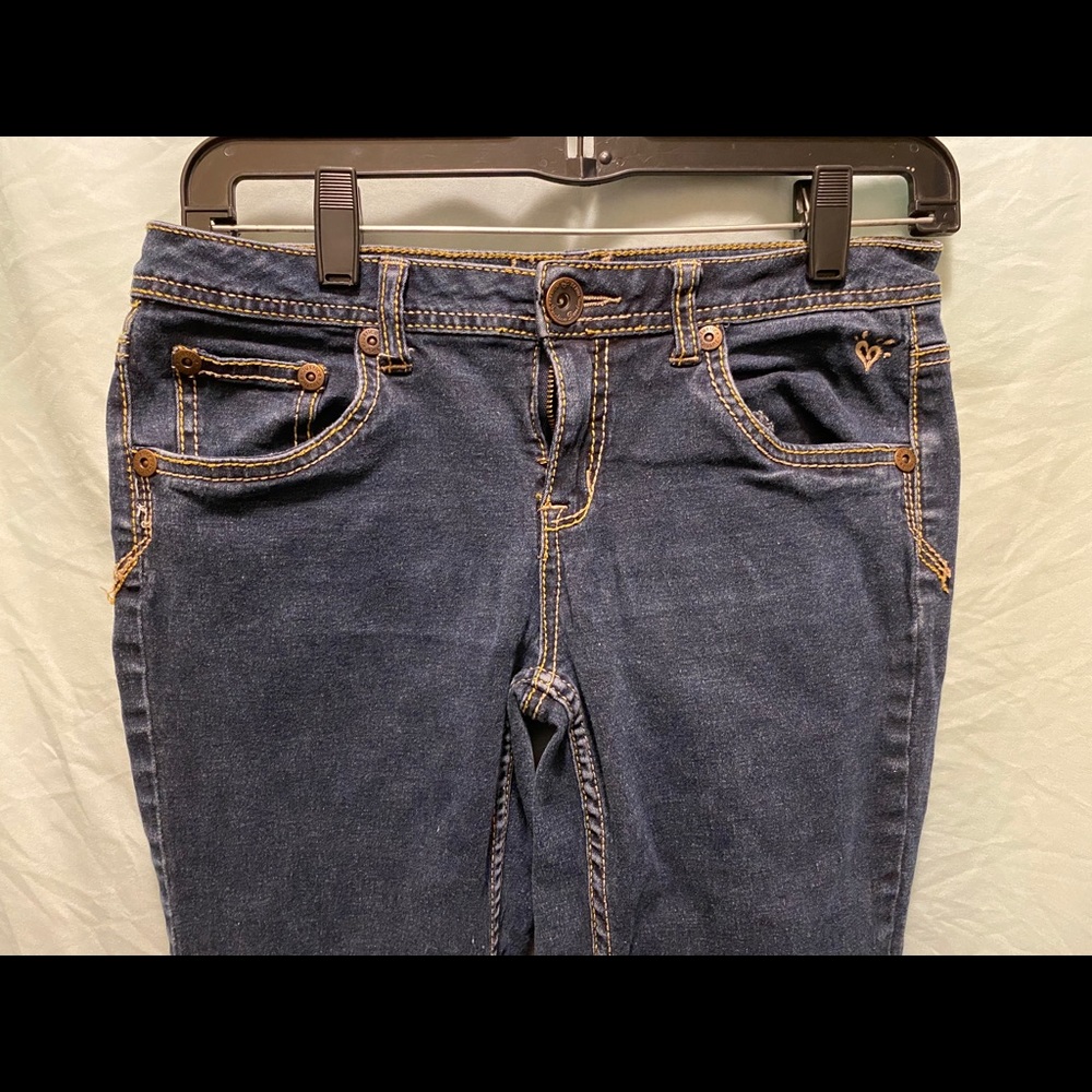 Justice dark blue jeans size 14R skinny - Picture 4 of 6